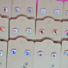 Malované čtverečky - různé vzory