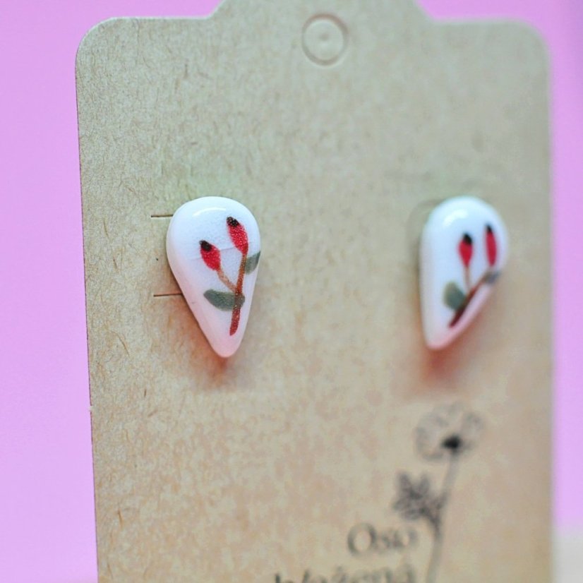 Malované kapky - různé vzory - Barva: světlemodré