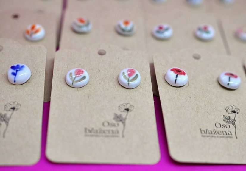 Malované pecky - různé vzory