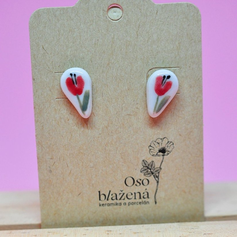 Malované kapky - různé vzory - Barva: světlemodré