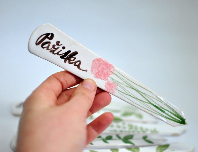 Keramický zápich do bylinek