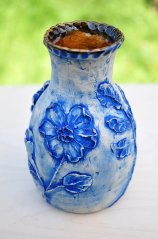 Váza modrá