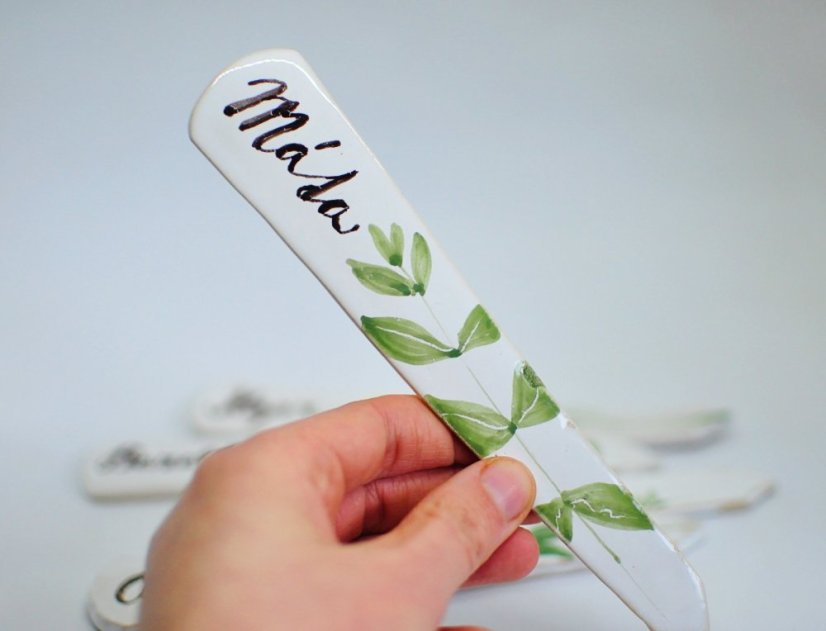 Keramický zápich do bylinek