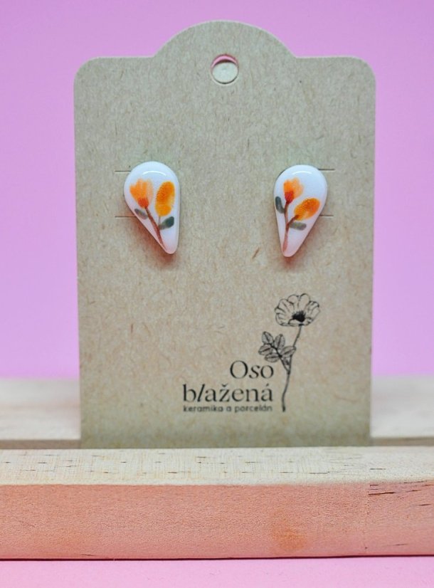 Malované kapky - různé vzory - Barva: světlemodré