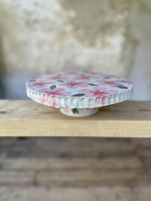 Dortový podnos s květy