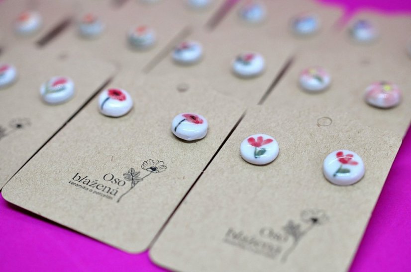 Malované pecky - různé vzory