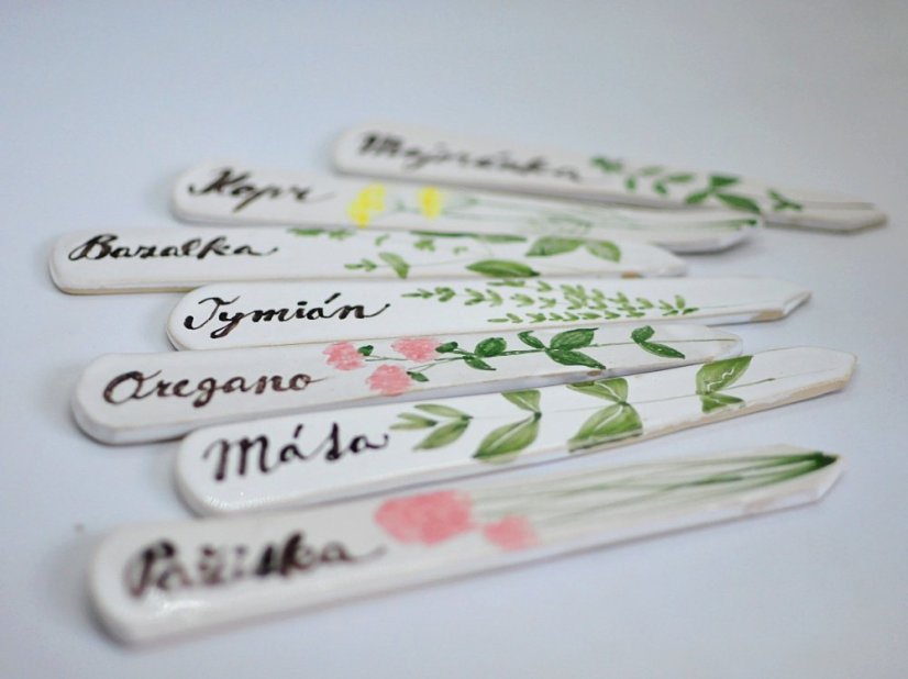 Keramický zápich do bylinek