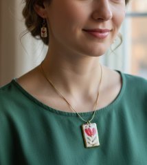 Červený květ - sada