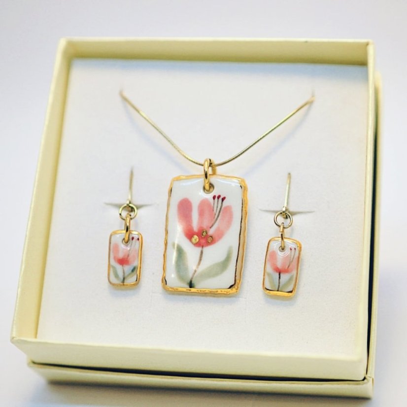 Růžový květ - sada