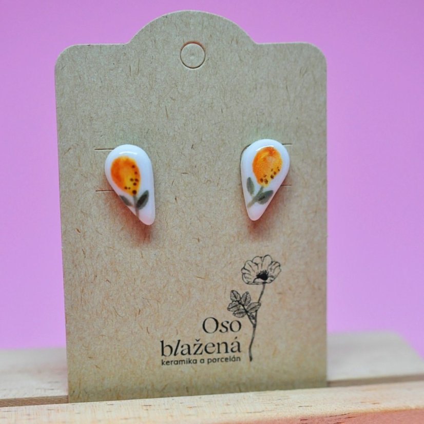 Malované kapky - různé vzory - Barva: světlemodré