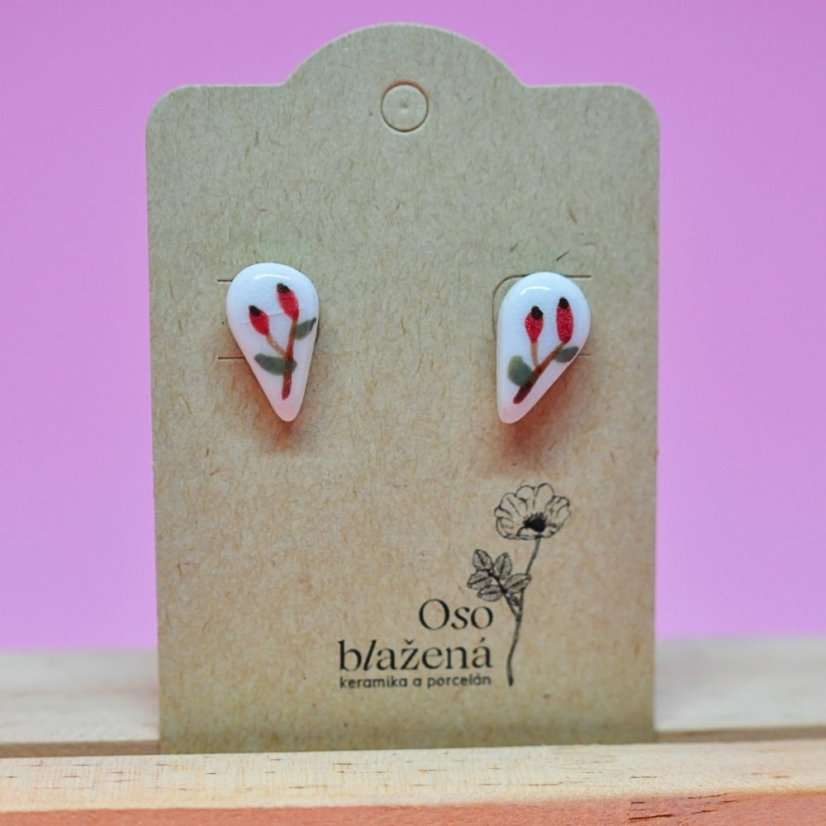 Malované kapky - různé vzory - Barva: světlemodré