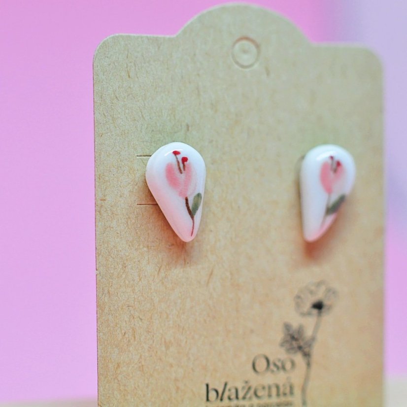 Malované kapky - různé vzory - Barva: světlemodré