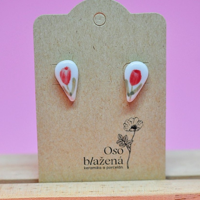 Malované kapky - různé vzory - Barva: světlemodré