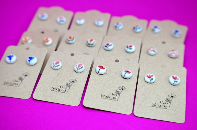 Malované pecky - různé vzory