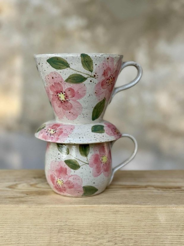 Dripper a hrníček - DÁRKOVÉ BALENÍ