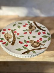 Dortový podnos s ptáčky