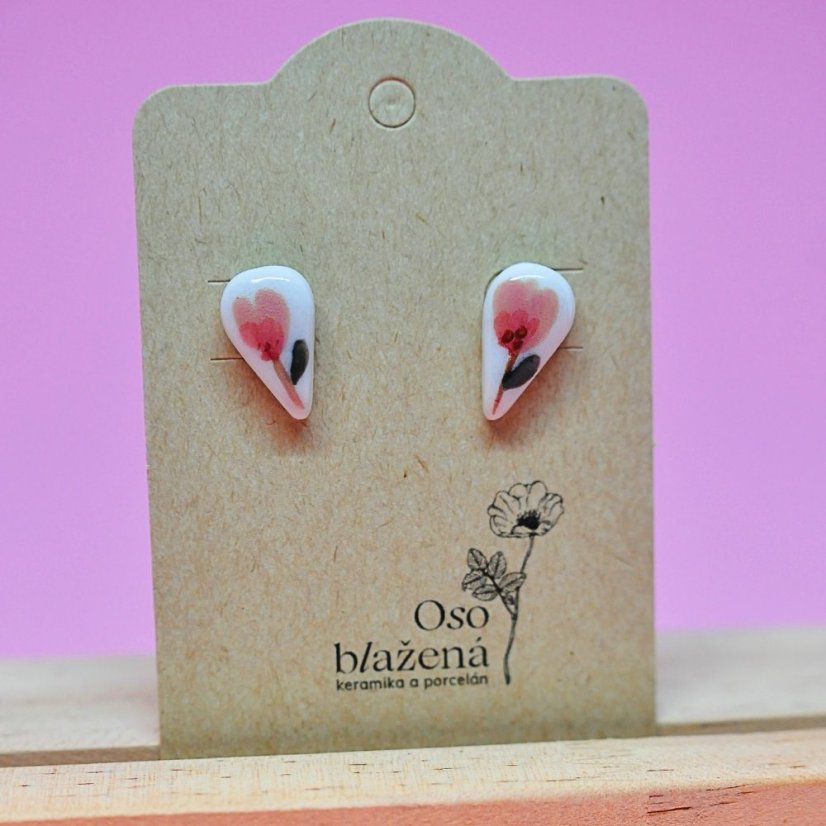 Malované kapky - různé vzory - Barva: světlemodré