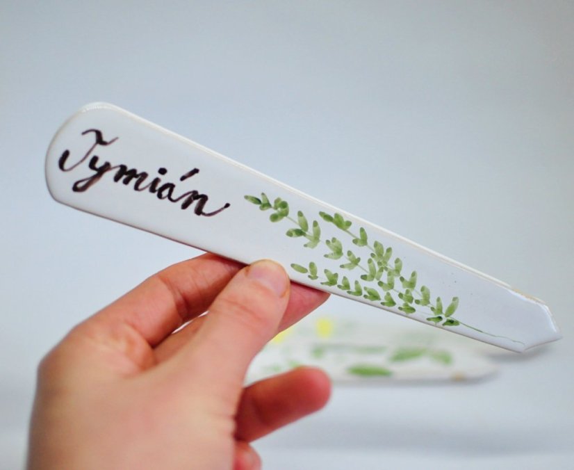 Keramický zápich do bylinek